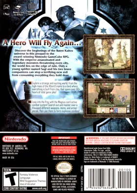 Baten Kaitos - Eternal Wings and the Lost Ocean (Disc 1) box cover back